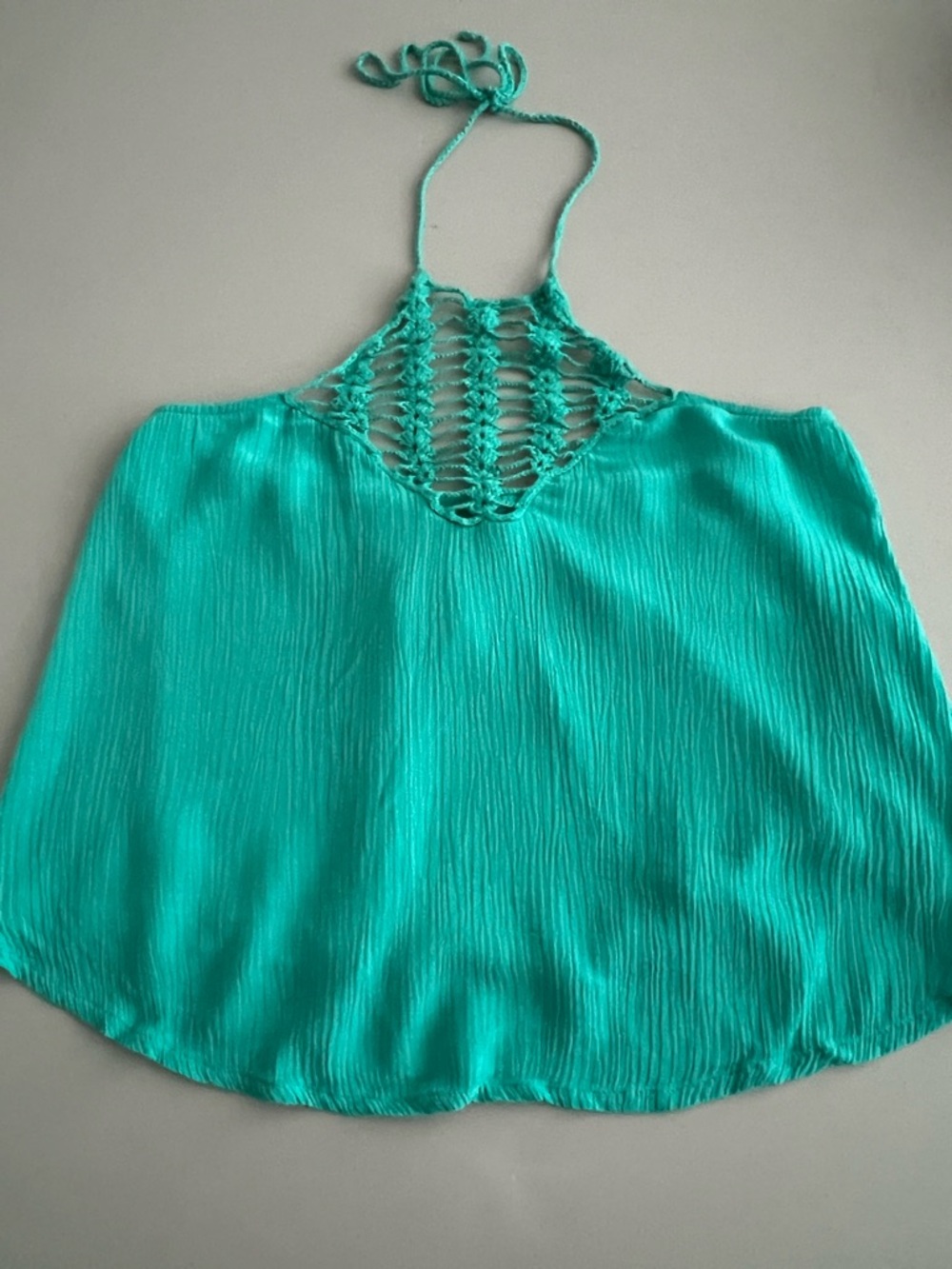Tobi Women’s Halter Crochet Teal